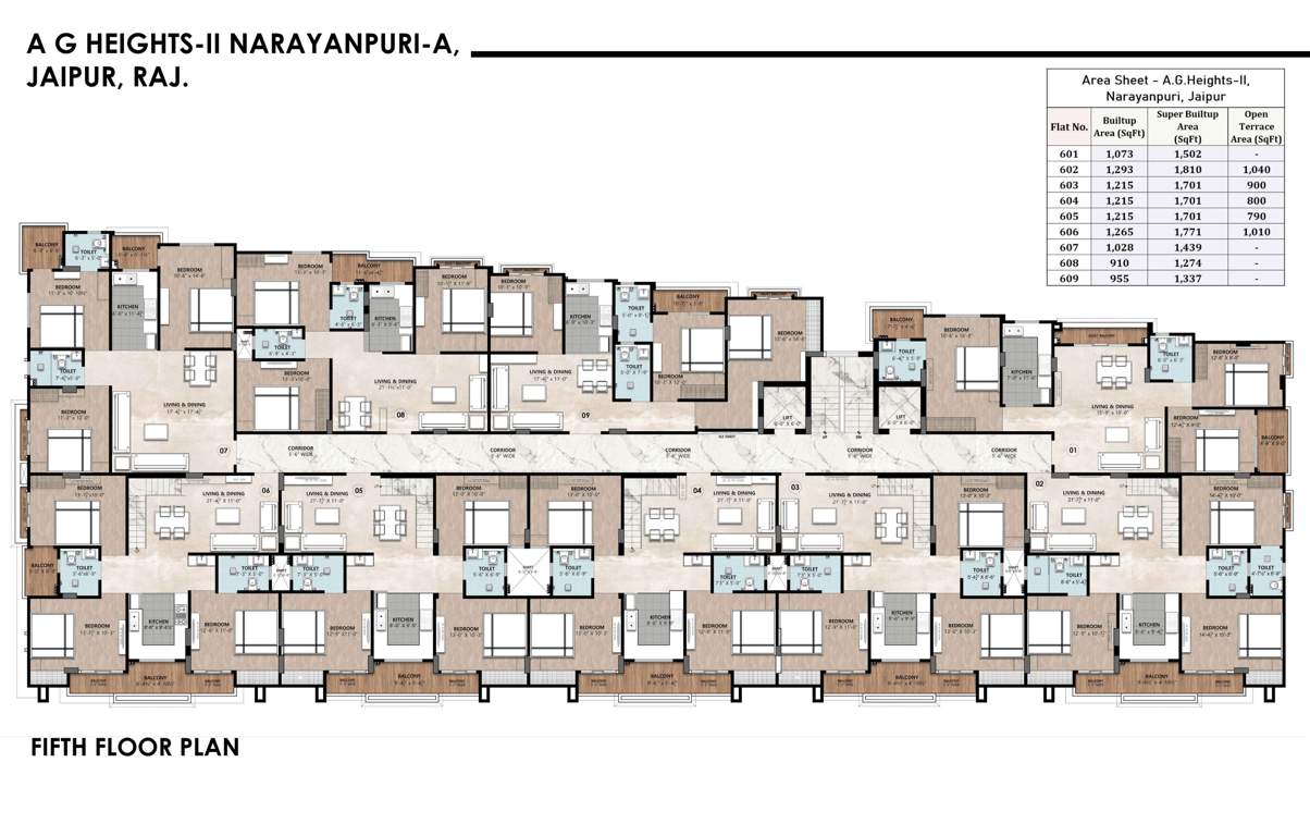  ag heights ii AG Heights II Cluster Plan for 5th Floor