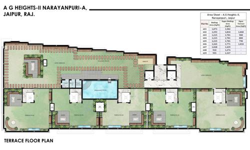  ag-heights-ii AG Heights II Cluster Plan for Terrace Floor