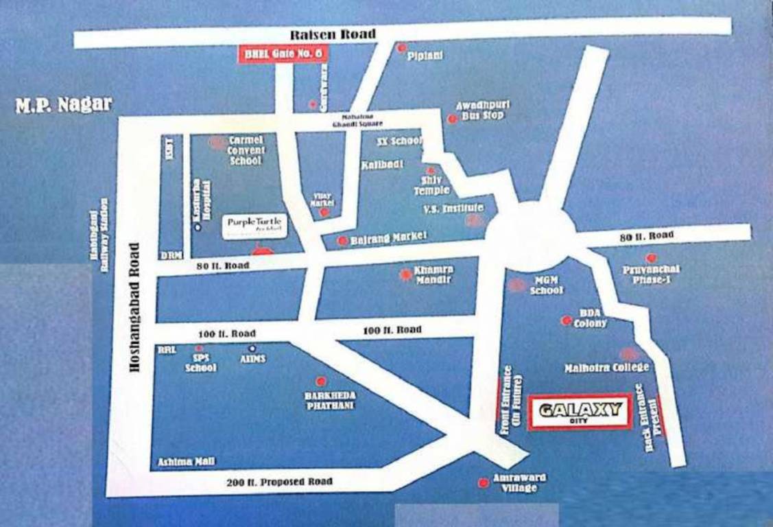 galaxy city Location Plan