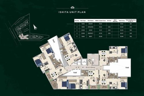  parivaramm-apartments Ishita Cluster Plan for Typical Floor