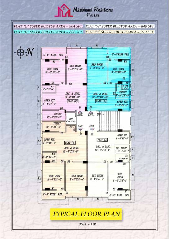  suchona Suchona Typical Cluster Plan