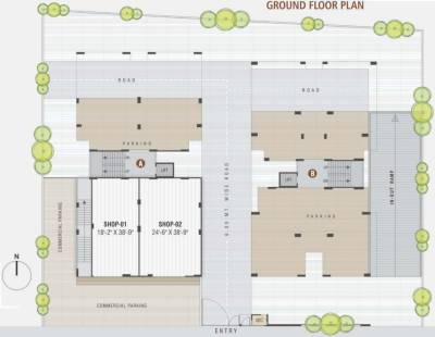  swara Block A + B Cluster Plan For Ground Floor