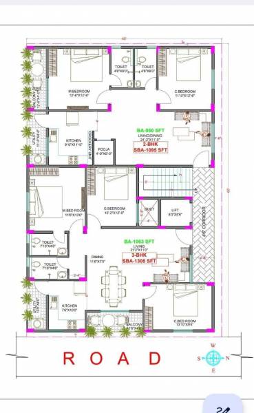  nest Oneiro Nest Cluster Plan from 1st to 5th Floor