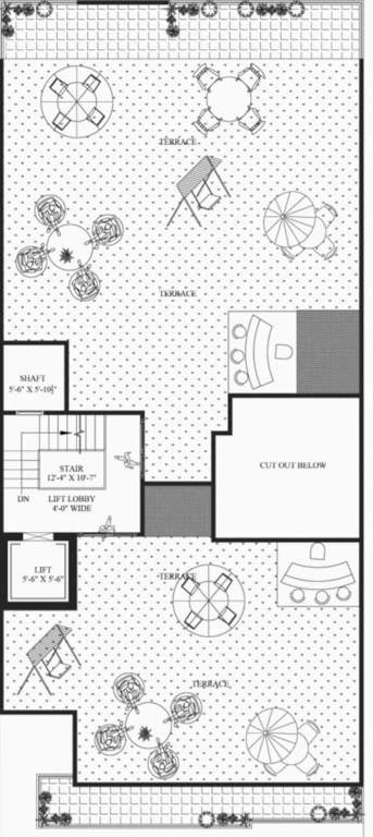  floor with terrace sushant lok 1 Floor With Terrace Sushant Lok 1 Cluster Plan for ground Floor