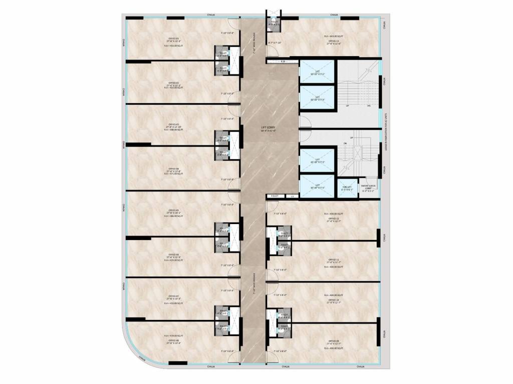  one HS One Cluster Plan from 1st to 12th Floor