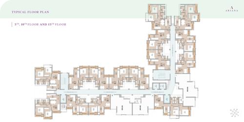  ariana Building No 4 Wing C And D Cluster Plan