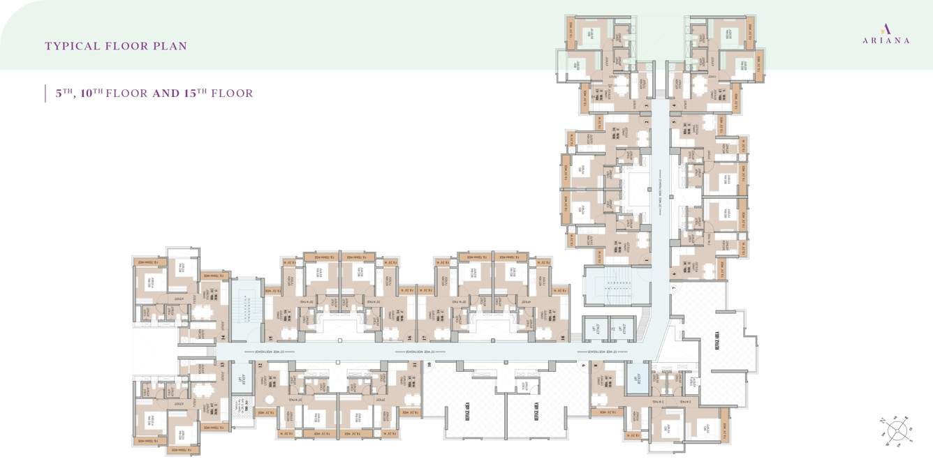  ariana Building No 4 Wing C And D Cluster Plan