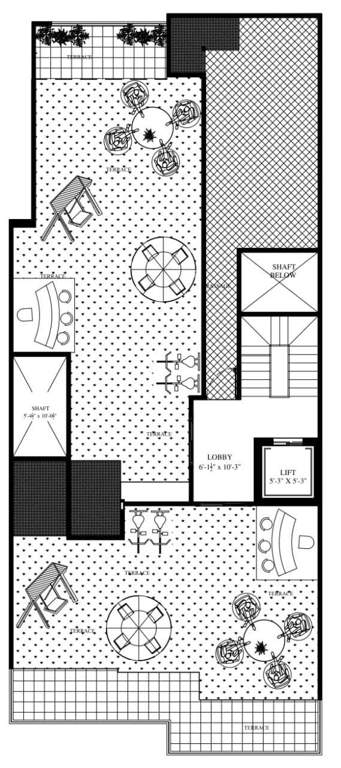  floor with terrace mayfield garden Palm Floor With Terrace Mayfield Garden Stilt Cluster Plan