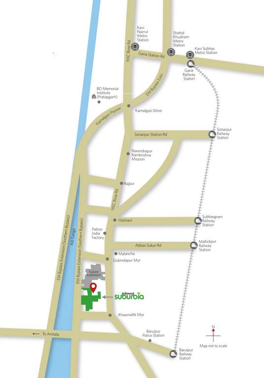  siddha suburbia Location Plan