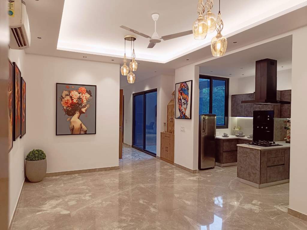  floor with basement sushant lok 1 Living Area
