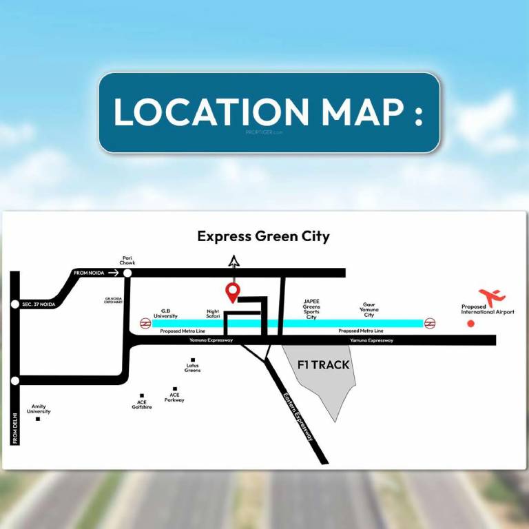 express green city Location Plan