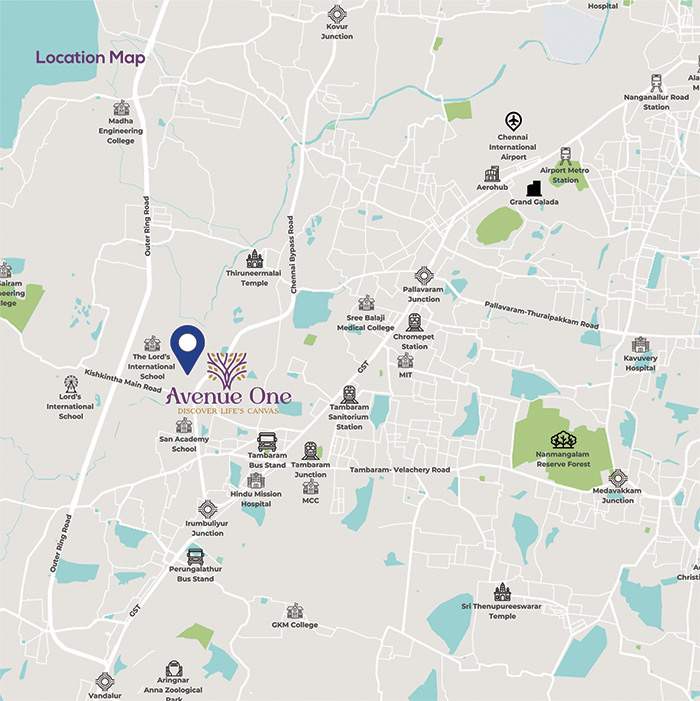  avenue one Location Plan