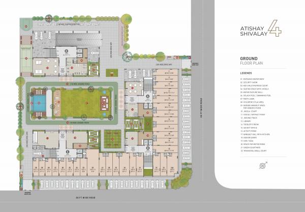  shivalay-4 Block A Cluster Plan for Ground Floor