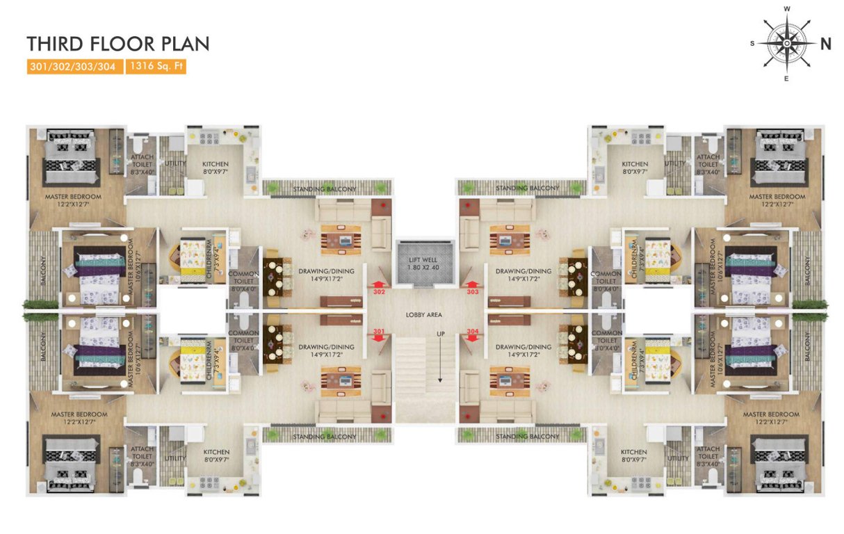  regency Angel Regency 3rd Floor Cluster Plan