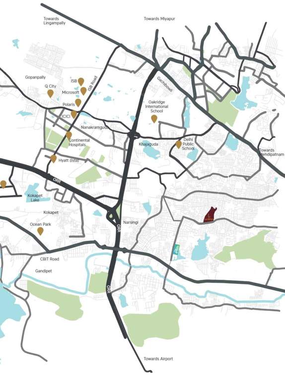  the legacey by ananda homes Location Plan