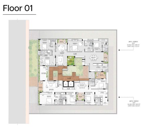  the-arc-flats The ARC Flats Cluster Plan for 1st Floor