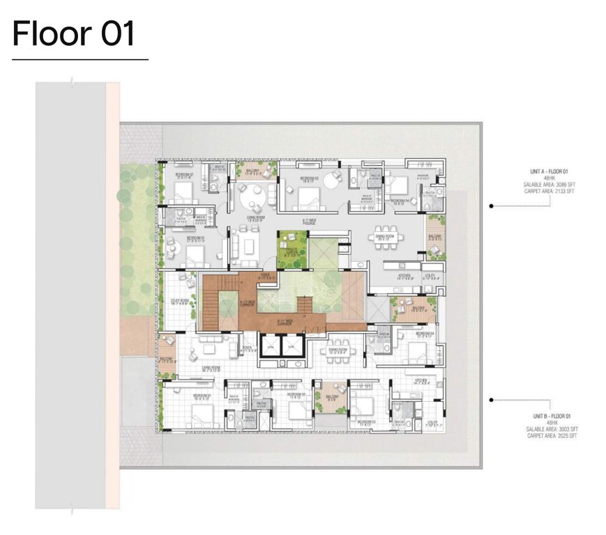  the arc flats The ARC Flats Cluster Plan for 1st Floor