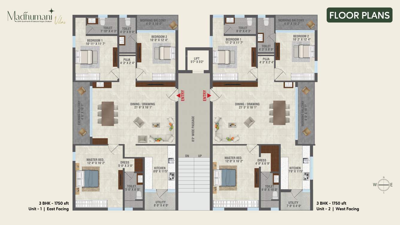  madhu mani vilas Madhu Mani Vilas Cluster Plan for Typical Floor