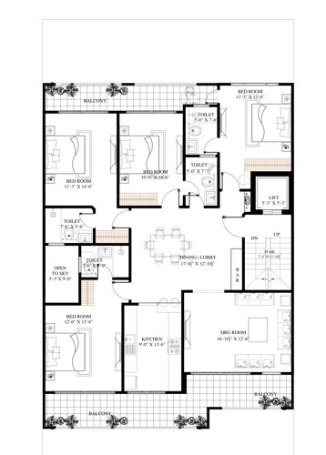  floor-ardee-city Floor Ardee Cit Cluster Plan for Typical Floor