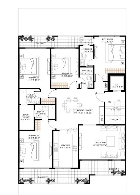  floor ardee city Floor Ardee Cit Cluster Plan for Typical Floor