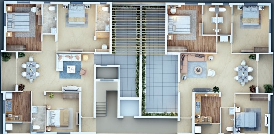  elegant Elegant Cluster Plan For 3rd Floor