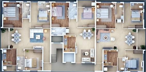  elegant Elegant Cluster Plan From 1st To 2nd Floor