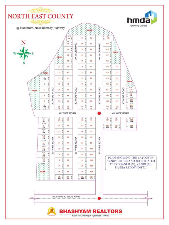  north east county Layout Plan