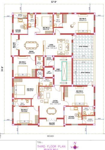  pallava-garden Pallava Garden 3rd Floor Cluster Plan
