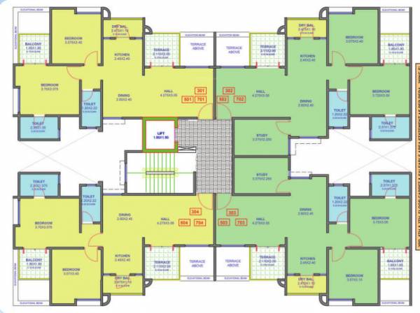  dreams-rakshak Dreams Rakshak Wing E Cluster Plan