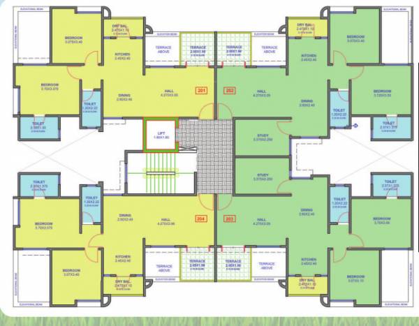  dreams-rakshak Dreams Rakshak Wing E Cluster Plan