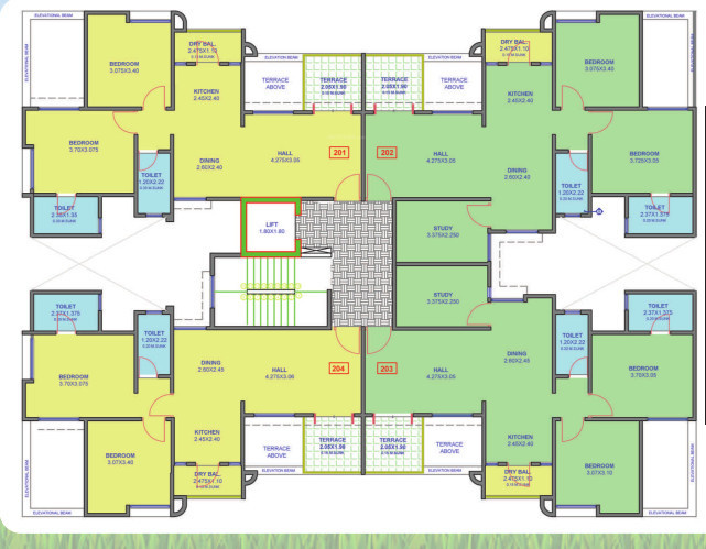 dreams rakshak Dreams Rakshak Wing E Cluster Plan