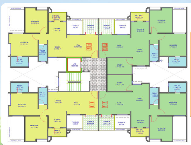  dreams rakshak Dreams Rakshak Wing E Cluster Plan