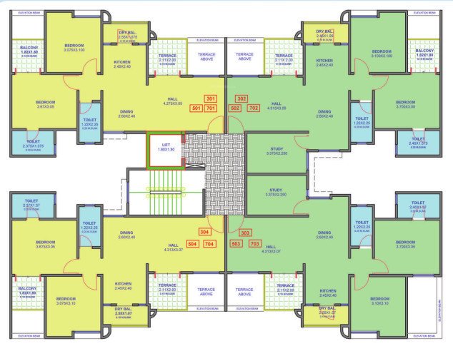  dreams rakshak Dreams Rakshak Wing F Cluster Plan