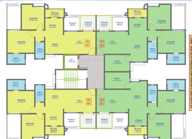  dreams rakshak Dreams Rakshak Wing F Cluster Plan