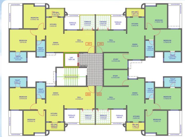  dreams rakshak Dreams Rakshak Wing F Cluster Plan