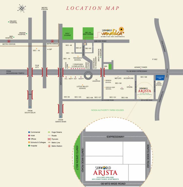  arista phase 2 tower 5 7 8 9 and club Location Plan