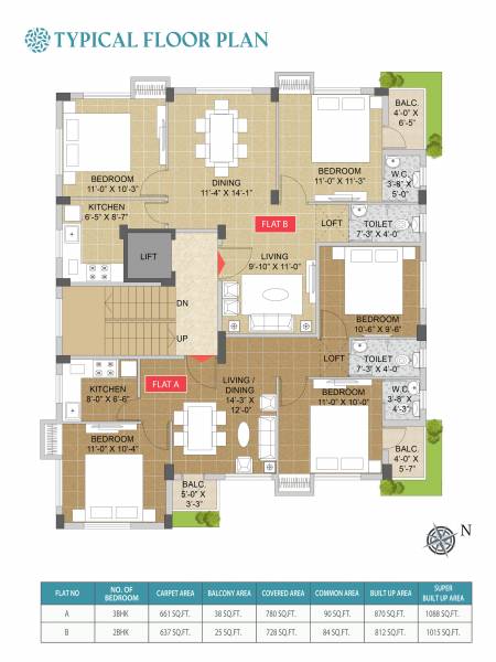  akashbati Akashbati Cluster Plan from 1st to 4th Floor