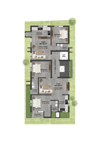  ananta Ananta Cluster Plan from 1st to 2nd Floor