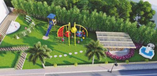 Children's play area royal-green Children's play area