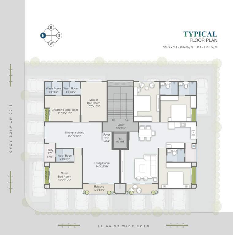  nand 22 Shree Nand 22 Cluster Plan from 1st to 5th Floor