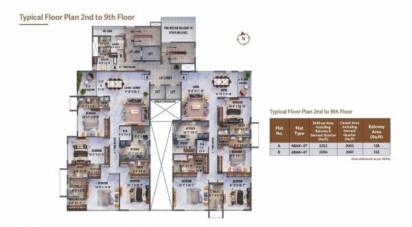  arama Arama Cluster Plan from 2nd to 9th Floor