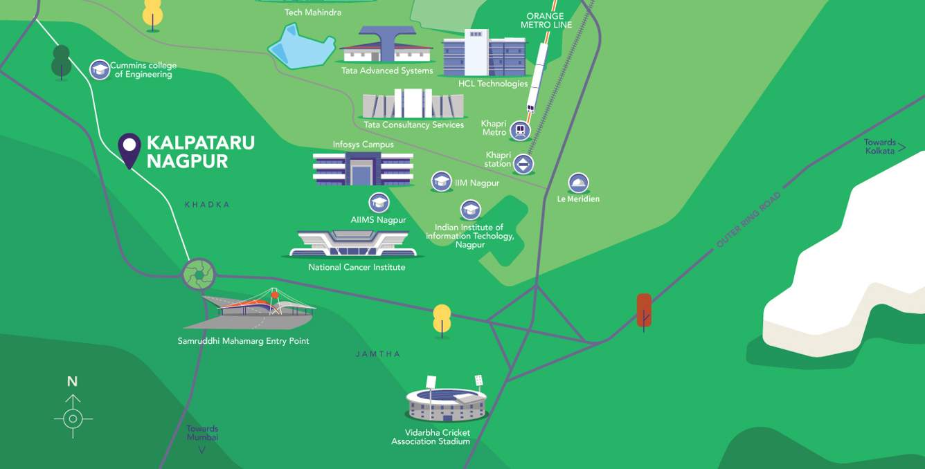  kalpataru ardene Location Plan