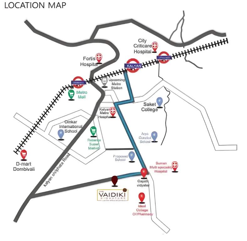  the vaidiki signature c wing Location Plan