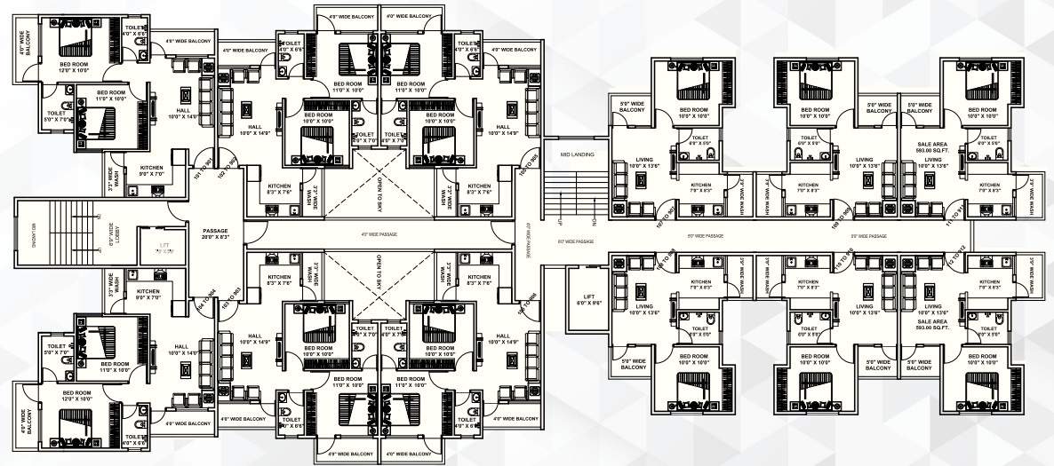 nand yashoda highrrise Nand Yashoda Highrise Cluster Plan