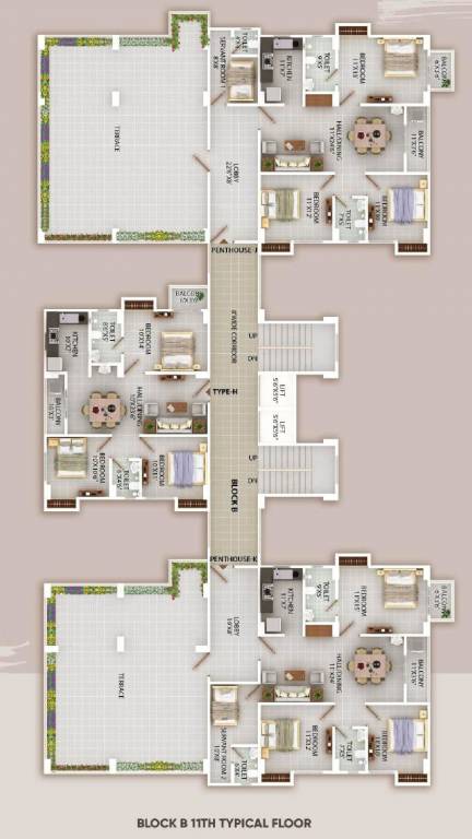 aawas Block B Cluster Plan For 11th Floor