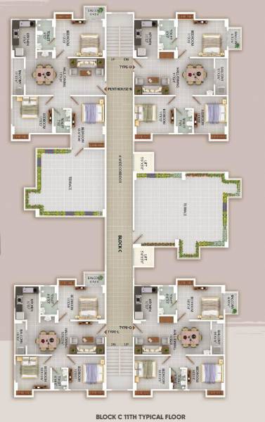  aawas Block C Cluster Plan For 11th Floor