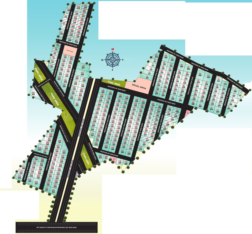  green city Layout Plan