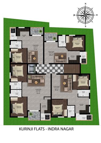  kurinji Aura Kurinji Cluster Plan from 1st to 3rd Floor