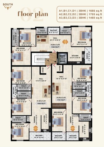  adiyogi Avittam Adiyogi Cluster Plan From 1st To 4th Floor