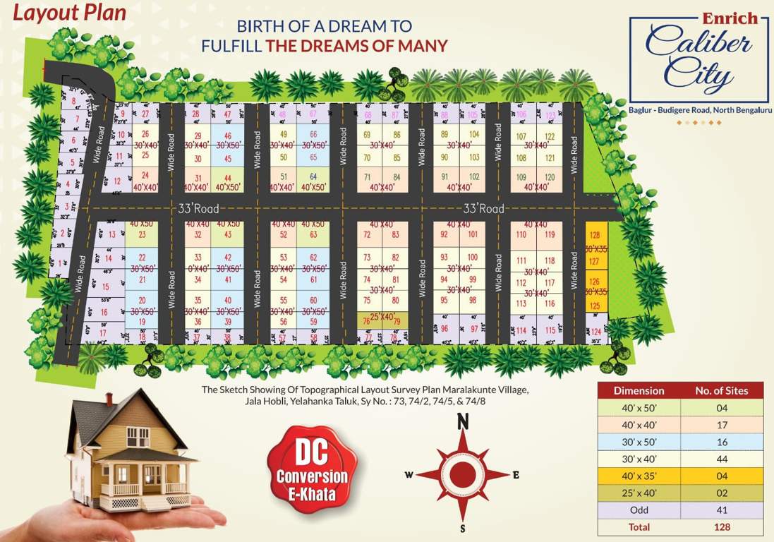  caliber city Layout Plan
